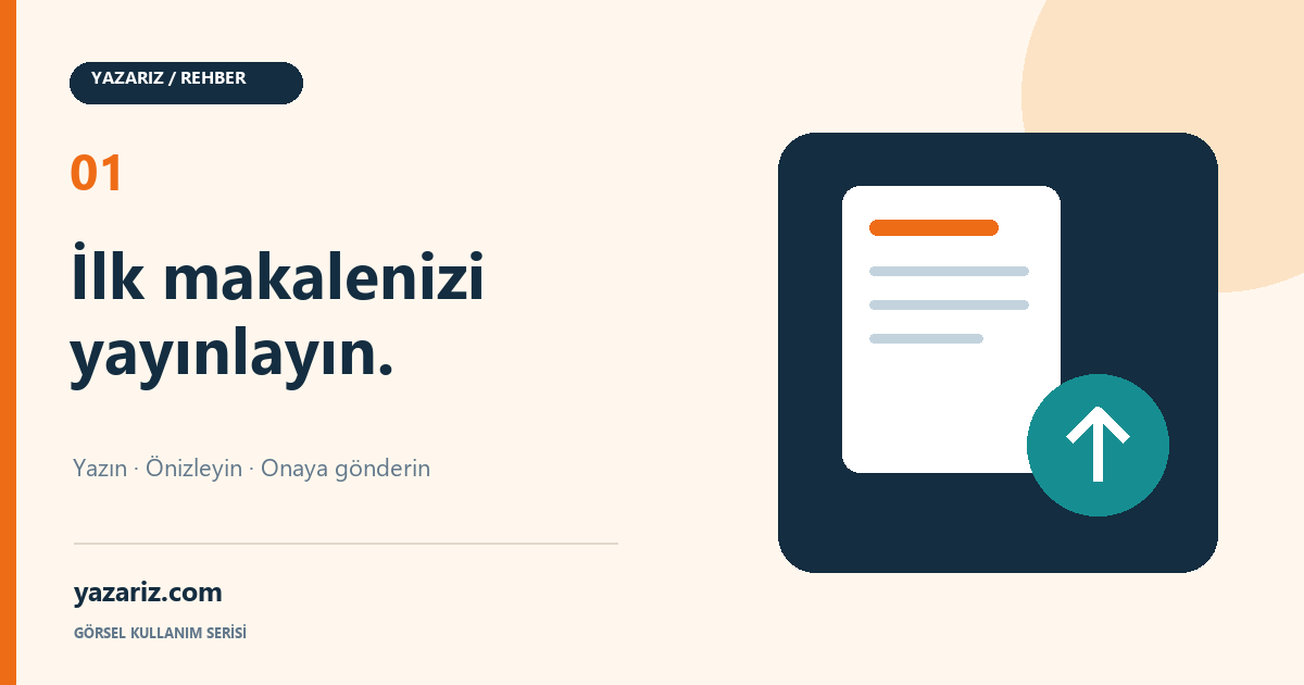 Yazariz.com’da Makale Nasıl Yayınlanır?
