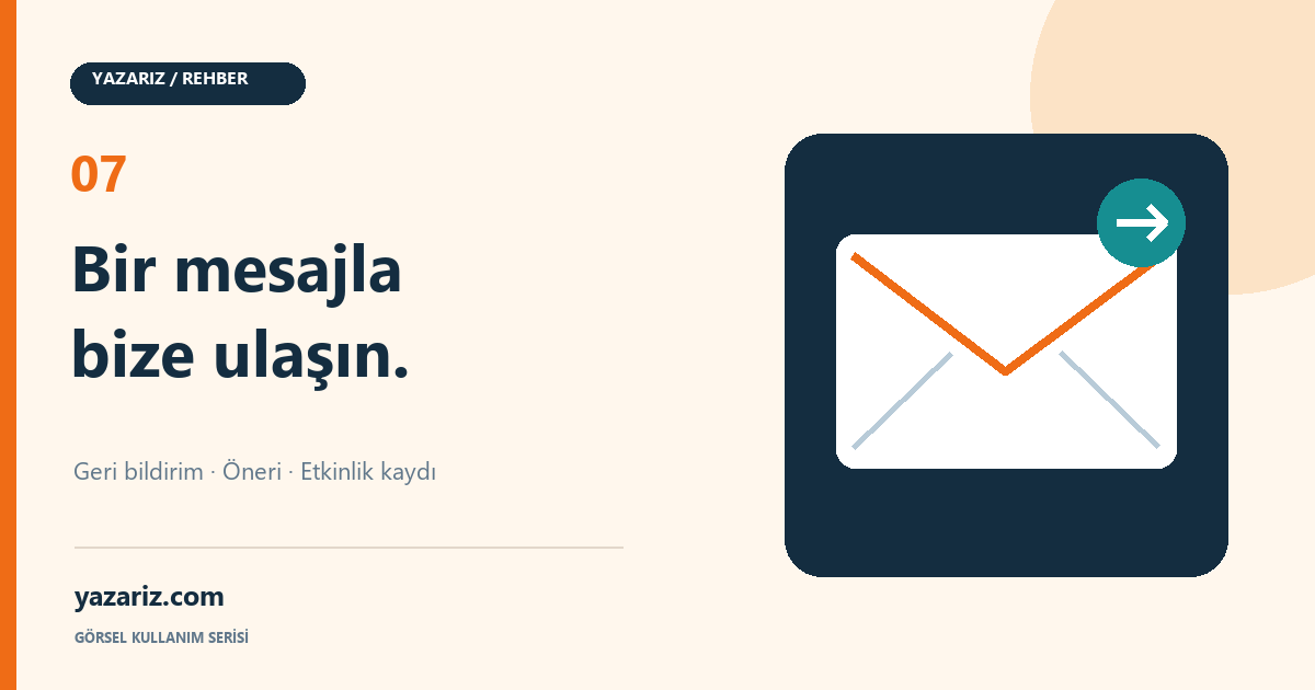 yazariz.com ile Nasıl İletişim Kurulur?